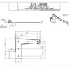 L-Hinge, 0" Offset, (4/set)