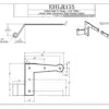 L-Hinge, 1 3/4" Offset, (4/set)