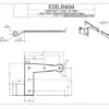 L-Hinge, 1/2" Offset, (4/set)