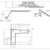 L-Hinge, 2 1/4" Offset, (4/set)