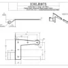 L-Hinge, 3/4" Offset, (4/set)
